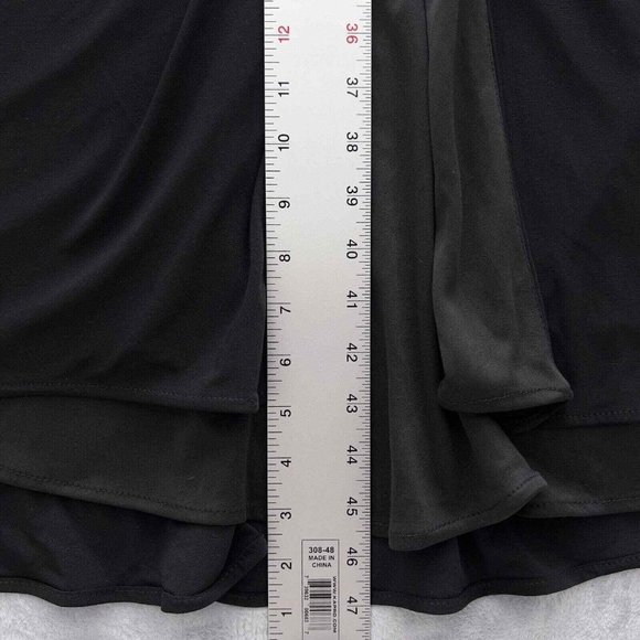 MAC DUGGAL IEENA Faux Wrap Thigh High Slit V-Neck Sleeveless Gown Size 12 0071 - Picture 5 of 11